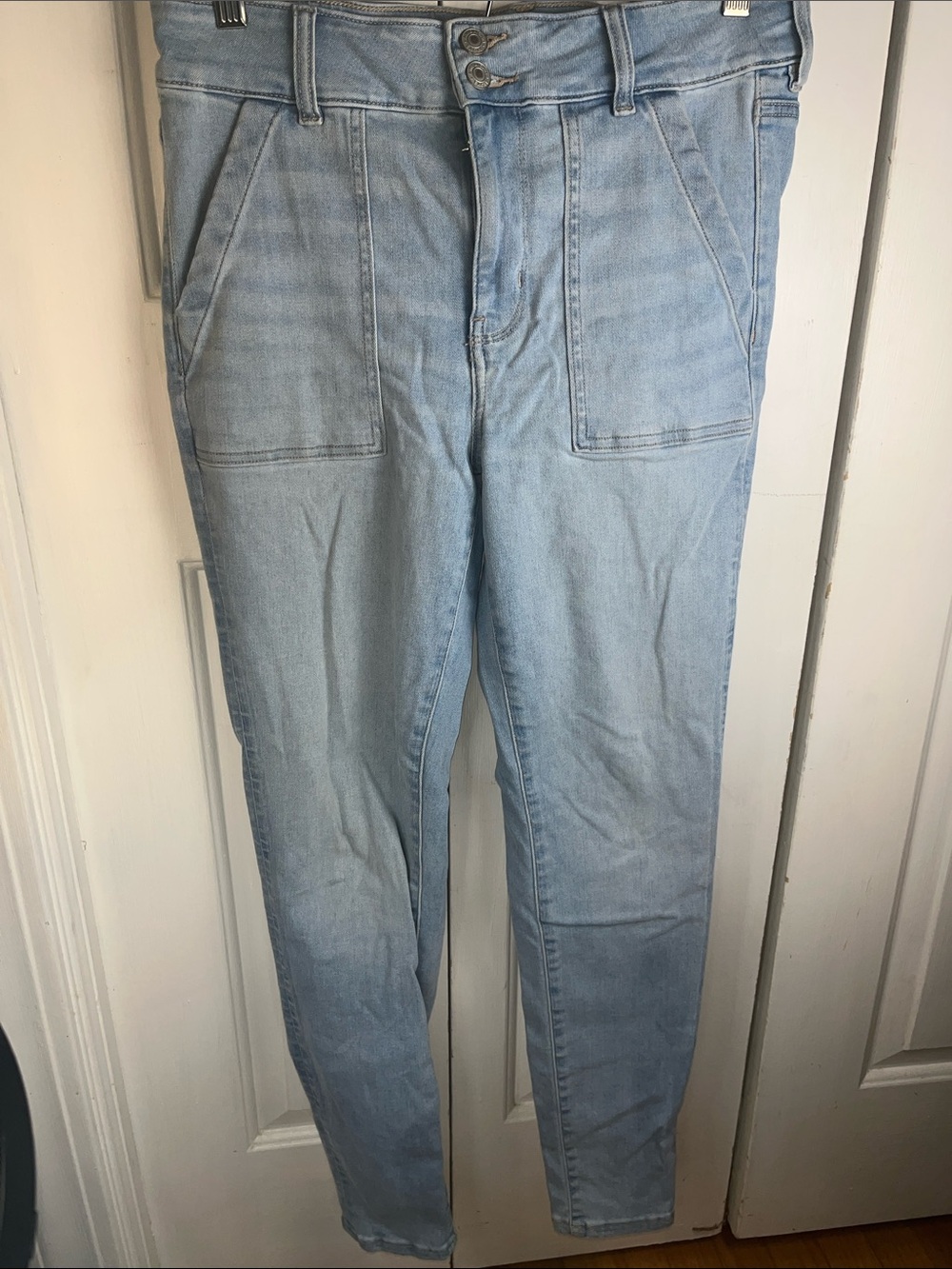 SZ 12 High Rise Jegging American Eagle Classic Light blue  Womens pants stretch
